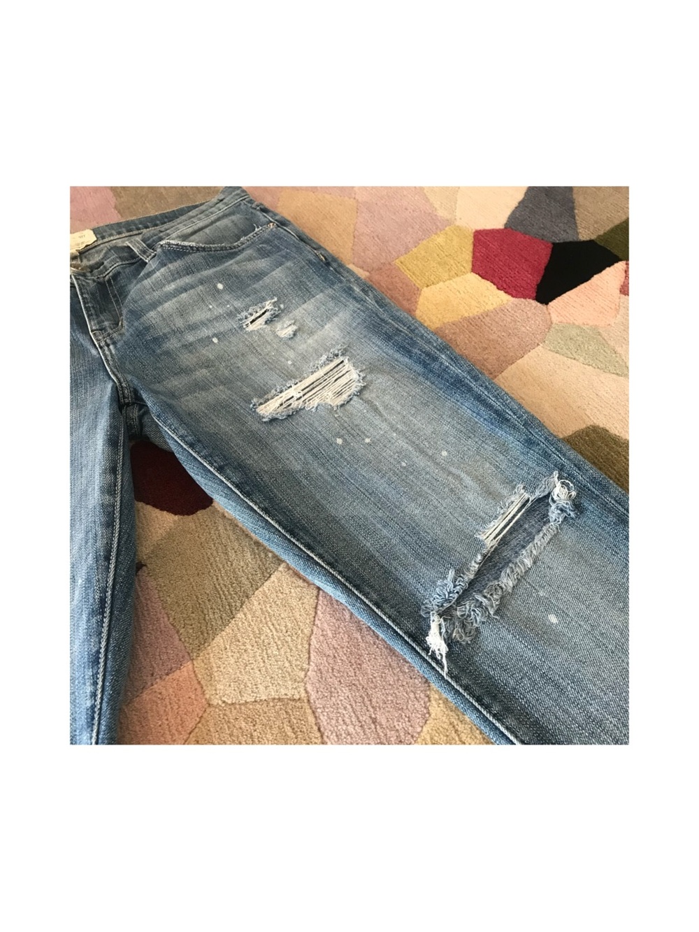 Current Elliott Paint Splatter Stiletto Jean Size 29 (Alt 28) - Picture 4 of 13